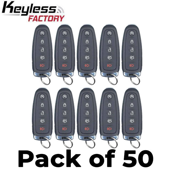 50 x 2011-2020 Ford / 5-Button PEPS Smart Key / PN: BT4T-15K601-HC / M3N5WY8609 (AFTERMARKET) (Bundle of 50)