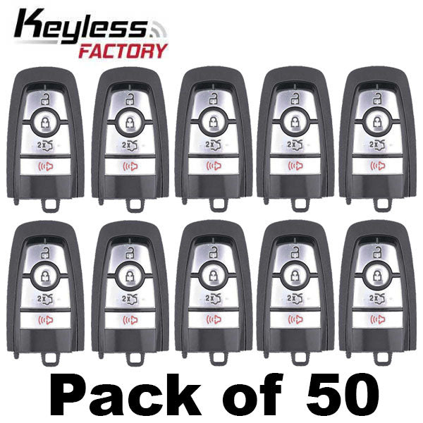 50 x 2017-2022 Ford / 4-Button Smart Key / M3N-A2C93142300 (AFTERMARKET) (Bundle of 50)