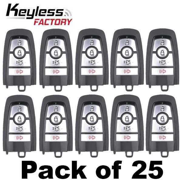 25 x 2017-2022 Ford / 4-Button Smart Key / M3N-A2C93142300 (AFTERMARKET) (Bundle of 25)