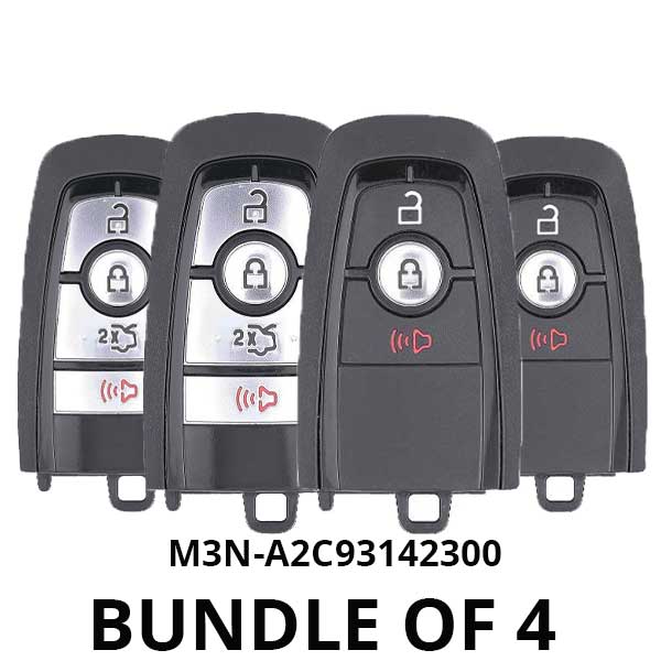 4 x 2017-2022 Ford / 3- & 4-Button Smart Keys / M3N-A2C93142300 (BUNDLE OF 4)