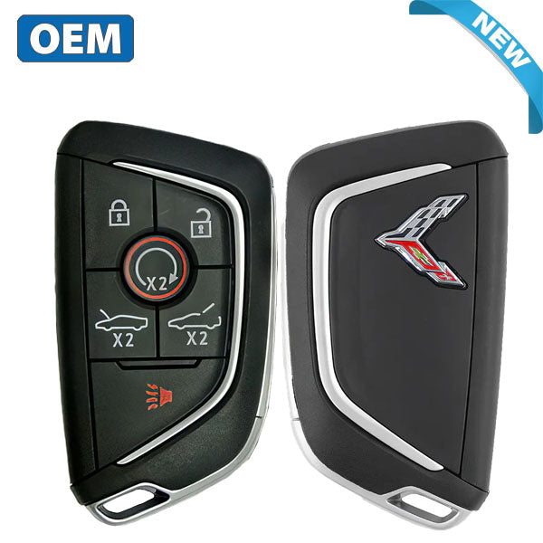 2020-2024 Chevrolet Corvette C8 / 6-Button Smart Key / PN: 13545161 (OEM) (Chrome Logo)