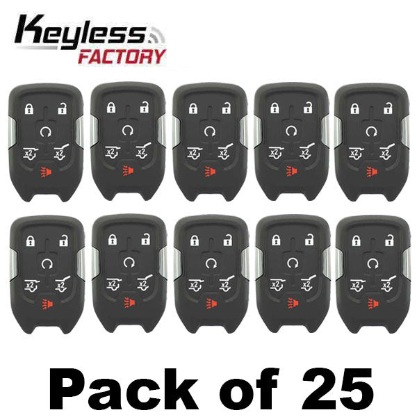25 x 2015-2020 GMC Chevrolet / 6-Button Smart Key / PN: 13580804 / HYQ1AA (AFTERMARKET) (Bundle of 25)