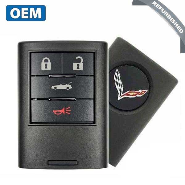 2005-2013 Chevrolet Corvette / 4-Button Smart Key / PN: 25926480 25926479 / M3N-5WY7777A (OEM Refurb)