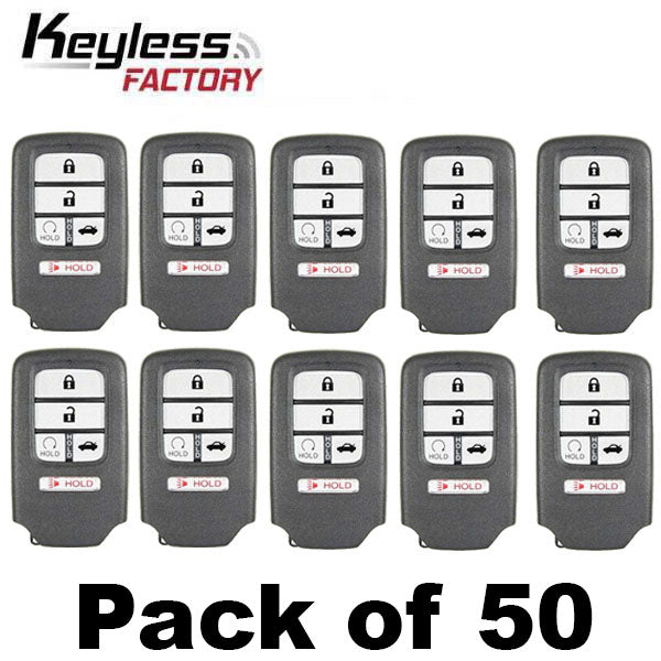 50 x 2016-2021 Honda Civic / 5-Button Smart Key / PN: 72147-TBA-A11 / KR5V2X (AFTERMARKET) (Bundle of 50)