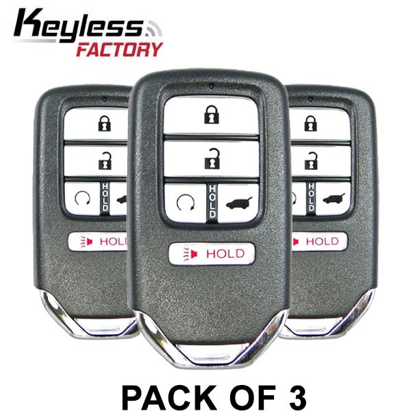 3 x 2016-2022 Honda Pilot / 5-Button Smart Key / PN: 72147-TG7-A11 / KR5V2X V44 (Bundle of 3)