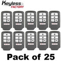 25 x 2016-2022 Honda Pilot / 5-Button Smart Key / PN: 72147-TG7-A11 / KR5V2X V44 (AFTERMARKET) (Bundle of 25)