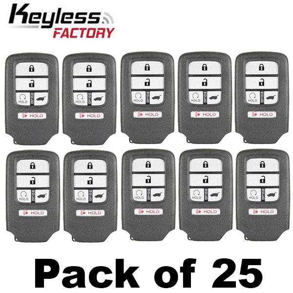 25 x 2016-2022 Honda Pilot / 5-Button Smart Key / PN: 72147-TG7-A11 / KR5V2X V44 (AFTERMARKET) (Bundle of 25)