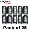 25 x 2009-2015 Hyundai Kia / 4-Button Smart Key / PN: 95440-3N250 / SY5HMFNA04 (AFTERMARKET) (Bundle of 25)