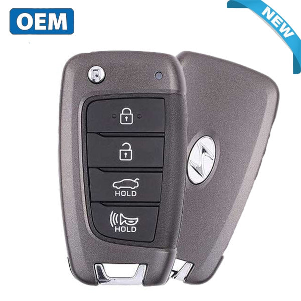 2021-2023 Hyundai Elantra / 4-Button Remote Flip Key / PN: 95430-AA100 / NYOMBEC4TX2004 (Canadian Version)(OEM)