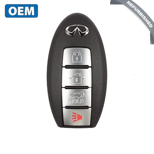 2008-2010 Infiniti QX56 / 4-Button Smart Key / PN: 285E3-ZQ31B / CWTWBU624 (OEM Refurb)