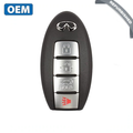 2008-2010 Infiniti QX56 / 4-Button Smart Key / PN: 285E3-ZQ31B / CWTWBU624 (OEM Refurb)