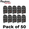 50 x 2014-2022 Jeep Grand Cherokee / 5-Button Smart Key / PN: 68143505AC / M3N-40821302 (AFTERMARKET) (Bundle of 50)