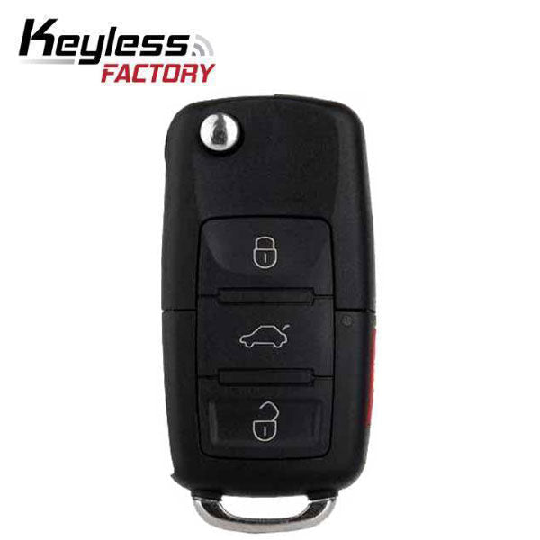 2000-2005 Ford / Lincoln / Mercury / Mazda / H74 4-Button Flip Key / CWTWB1U331 / (RFK-FD-H74)