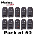 50 x 2014-2021 Jeep Cherokee / 5-Button Smart Key / GQ4-54T (AFTERMARKET) (Bundle of 50)
