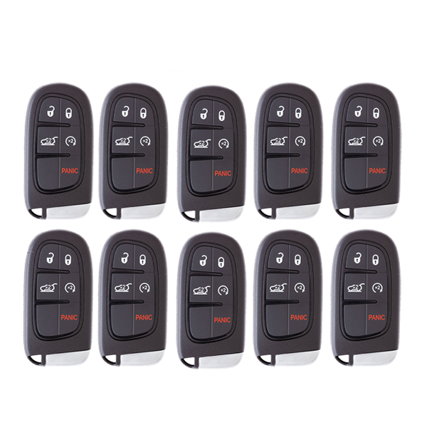 50 x 2014-2021 Jeep Cherokee / 5-Button Smart Key / GQ4-54T (AFTERMARKET) (Bundle of 50)