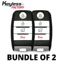 2 x 2015-2018 Kia Sorento / 4-Button Smart Key / PN: 95440-C6000 / TQ8-FOB-4F06 (UM) (BUNDLE OF 2)