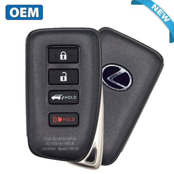 2020-2022 Lexus RX350 / 4-Button Smart Key / PN: 89904-0E180 / HYQ14FLB (OEM)