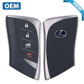 2018-2021 Lexus LC500 / 4-Button Smart Key / PN : 89904-11190 / HYQ14FBF-0440 (Hybrid Blue Logo) (OEM)