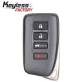 2016-2020 Lexus / 4-Button Smart Key / PN: 89904-0E160 / HYQ14FBB / G Board 0010 (AFTERMARKET)