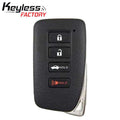 2013-2019 Lexus / 4-Button Smart Key / PN: 89904-53651 / HYQ14FBA / AG Board (AFTERMARKET)