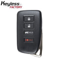 2020-2022 Lexus NX300h NX200T LX570 RX350 RX450 / 4-Button Smart Key / PN: 89904-48V80 / HYQ14FLB (AFTERMARKET)