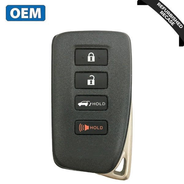 2016-2020 Lexus / 4-Button Smart Key / PN: 89904-0E160 / G Board 0010 / HYQ14FBB (OEM Recase)