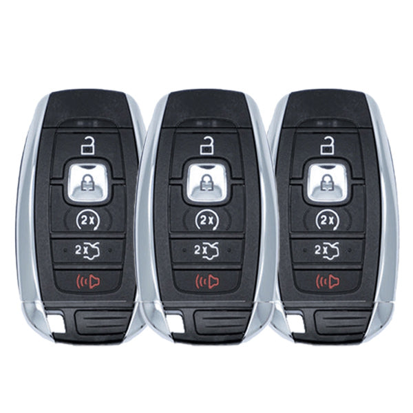3 x 2017-2022 Lincoln Continental MKC MKZ Navigator / 5-Button Smart Key / PN: 164-R8154 / M3N-A2C940780 (AFTERMARKET) (