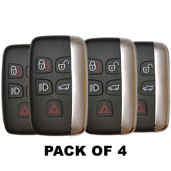4 x 2011-2019 Jaguar Land Rover Range Rover / 5-Button Smart Key / PN: 5E0B40287 / KOBJTF10A (AFTERMARKET) (Bundle of 4)