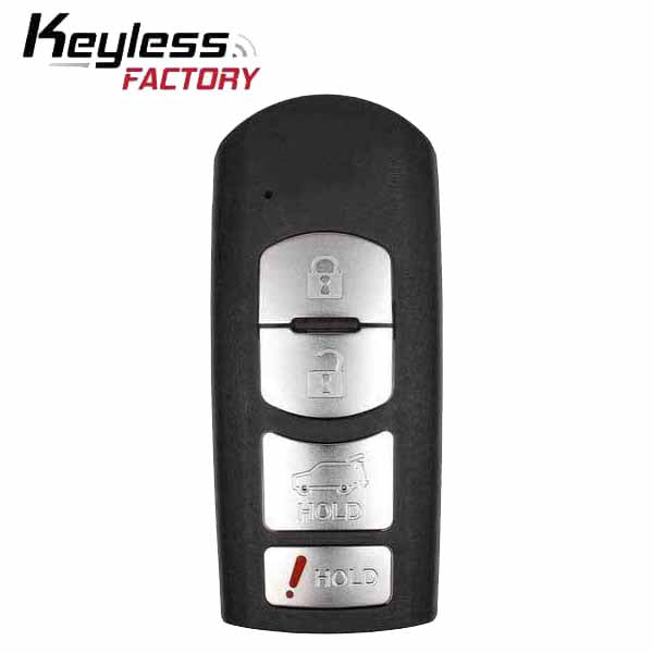 2010-2015 Mazda CX-7 / CX-9 / 4-Button Smart Key w/ Hatch / PN: TEY1-67-5RY / WAZX1T763SKE11A04 (AFTERMARKET)