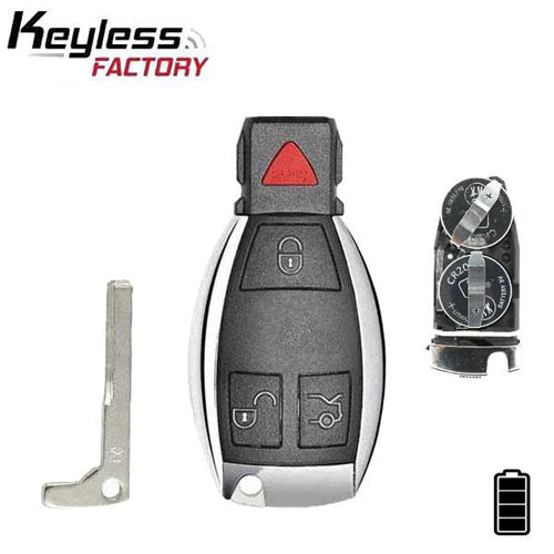 1997-2014 Mercedes Benz / 4-Button Fobik Key / IYZ-3312 / 315 MHz (Double Battery) (AFTERMARKET)