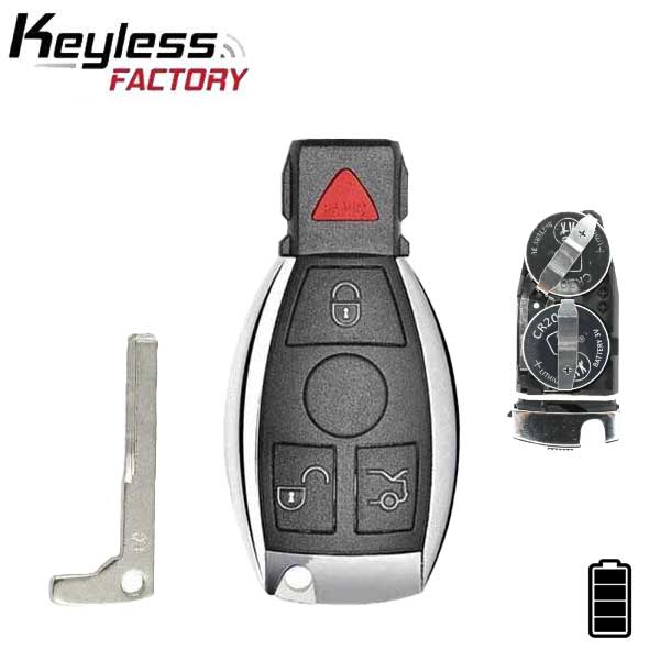 5 x 1997-2014 Mercedes Benz / 4-Button Fobik Key / IYZ-3312 / 315 MHz (Double Battery) (AFTERMARKET) (PACK OF 5)