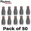 50 x 1997-2014 Mercedes Benz / 4-Button Fobik Key / IYZ-3312 / 315 MHz (Single Battery) (AFTERMARKET) (Bundle of 50)