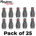 25 x 1997-2014 Mercedes Benz / 4-Button Fobik Key / IYZ-3312 / 315 MHz (Single Battery) (AFTERMARKET) (Bundle of 25)