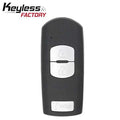 2012-2018 Mazda 3 CX3 CX5 / 3-Button Smarty Key / PN: KD33-67-5RY / WAZSKE13D02 / (AFTERMARKET)