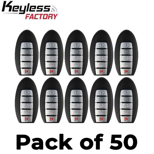 50 x 2013-2015 Nissan Maxima / Altima / 5-Button Prox Smart Key / PN: 285E3-3TP5A / KR5S180144014 / IC 014 (AFTERMARKET)