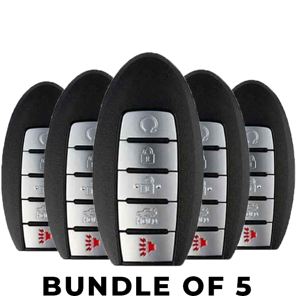 5 x 2016-2018 Infiniti / Nissan / 5-Button Smart Key / KR5S180144014 / (IC 204) (BUNDLE OF 5)