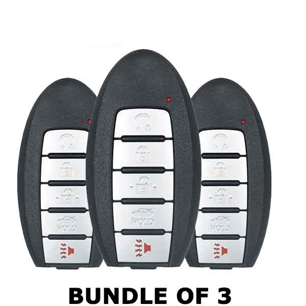 3 x 2019-2020 Nissan Altima / Versa / 5-Button Smart Key / KR5TXN4 (BUNDLE OF 3)