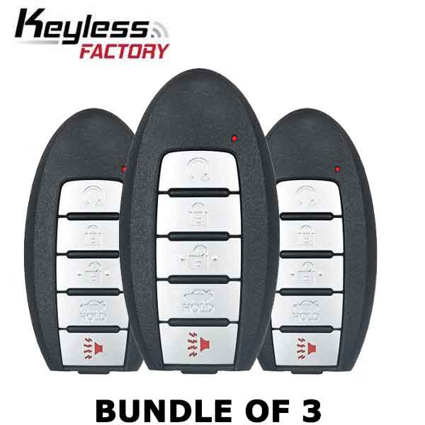 3 x 2019-2020 Nissan Altima / Versa / 5-Button Smart Key / KR5TXN4 (BUNDLE OF 3)