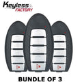 3 x 2019-2020 Nissan Altima / Versa / 5-Button Smart Key / KR5TXN4 (BUNDLE OF 3)