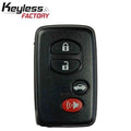 2007-2010 Toyota / 4-Button Smart Key (0140 Board) / HYQ14AAB (AFTERMARKET)