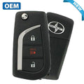 2016 Scion iM / 3-Button Remote Flip Key / PN: 89070-12B00 / HYQ12BF (OEM)