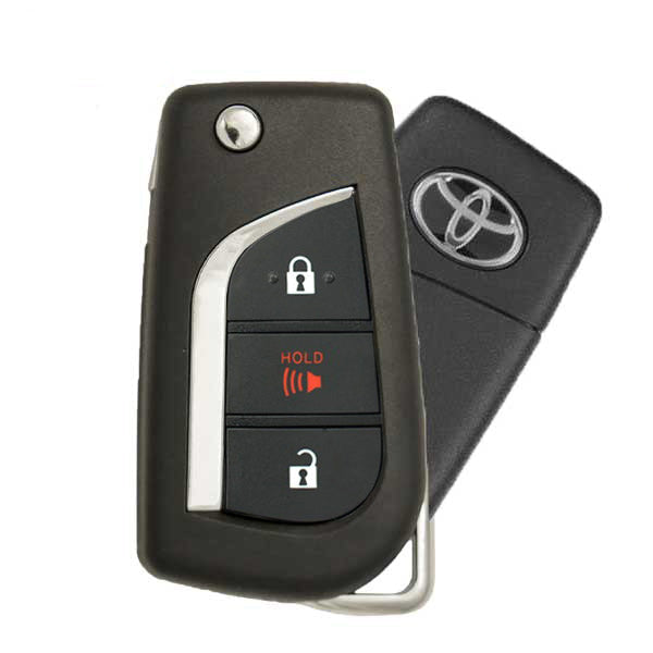 2017-2018 Toyota Corolla / 3-Button Remote Flip Key / PN: 89070-12C20 / HYQ12BFB (H CHIP) (OEM)