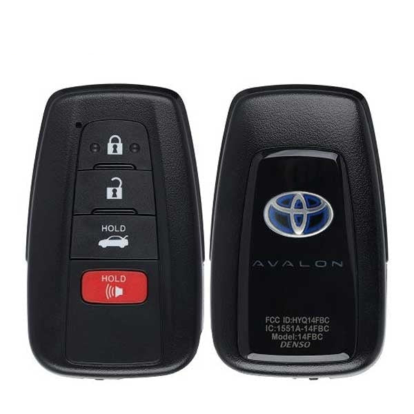 2020-2022 Toyota Avalon Hybrid / 4-Button Smart Key / PN: 8990H-07080 / HYQ14FBC-0351  (Blue Hybrid Logo)  (OEM)