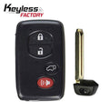2010-2017 Toyota / 4-Button Smart Key / w/ Hatch / PN: 89904-0T060 / HYQ14ACX / GNE Board (AFTERMARKET)