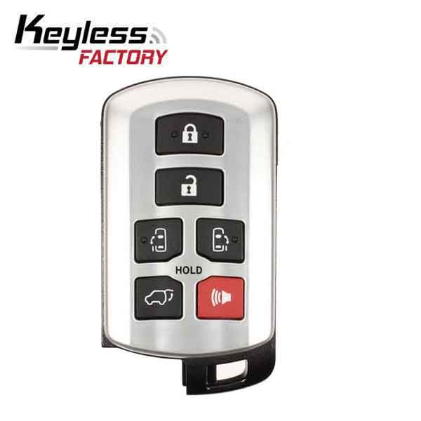 2011-2020 Toyota Sienna  / 6-Button Smart Key / PN: 89904-08010 / HYQ14ADR (AFTERMARKET)