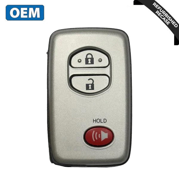 2008-2014 Toyota / 3-Button Smart Key / PN: 89904-0R060 / HYQ14AAB (OEM Recase) (E-Board)