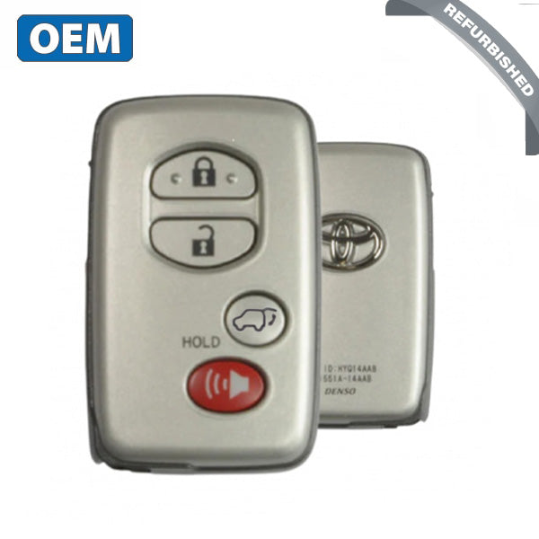 2007-2014 Toyota Highlander / 4-Button Smart Key / PN: 89904-48110 / HYQ14AAB-0140 (OEM Refurb)