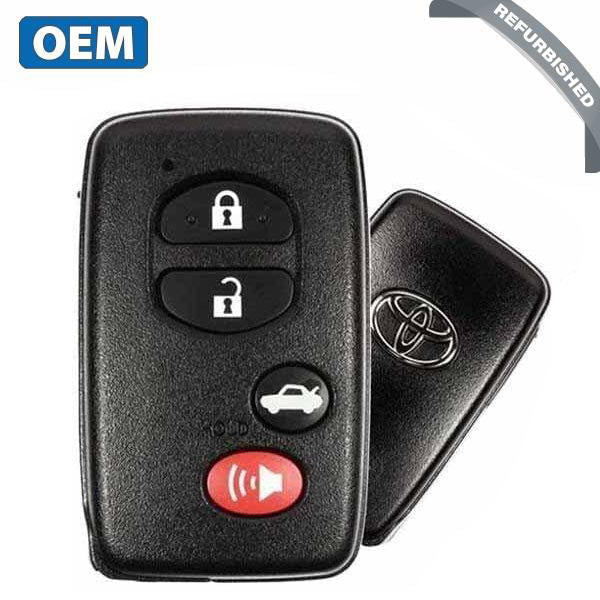 2009-2014 Toyota Camry Avalon Corolla / 4-Button Smart Key / PN: 89904-06131 / HYQ14AEM-6601 (OEM Refurb)