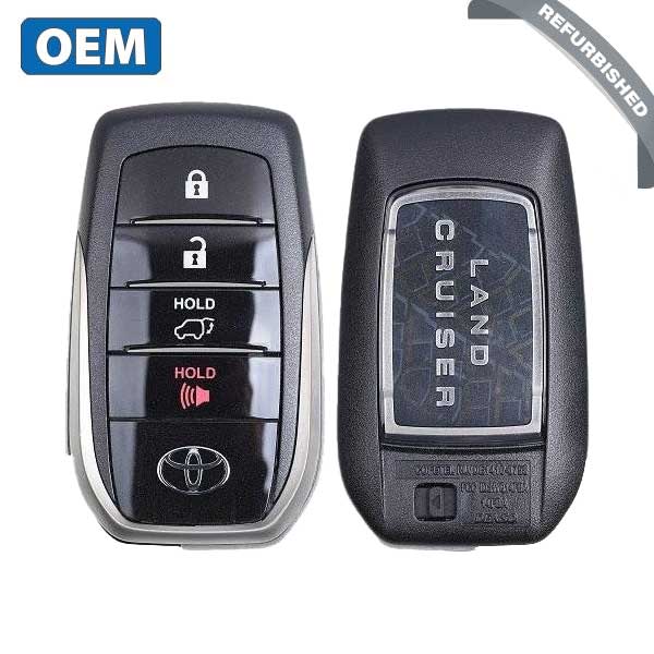 2018-2019 Toyota Land Cruiser / 4-Button Smart Key / PN: 89904-60M80 / HYQ14FBA / Board 2110 (OEM Refurb)
