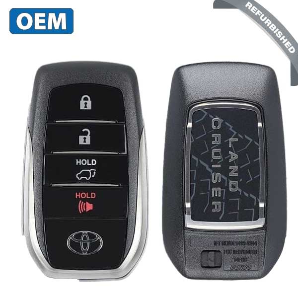 2020-2021 Toyota Land Cruiser / 4-Button Smart Key / PN: 89904-60X40 / HYQ14FBB-0010 (OEM Refurb)